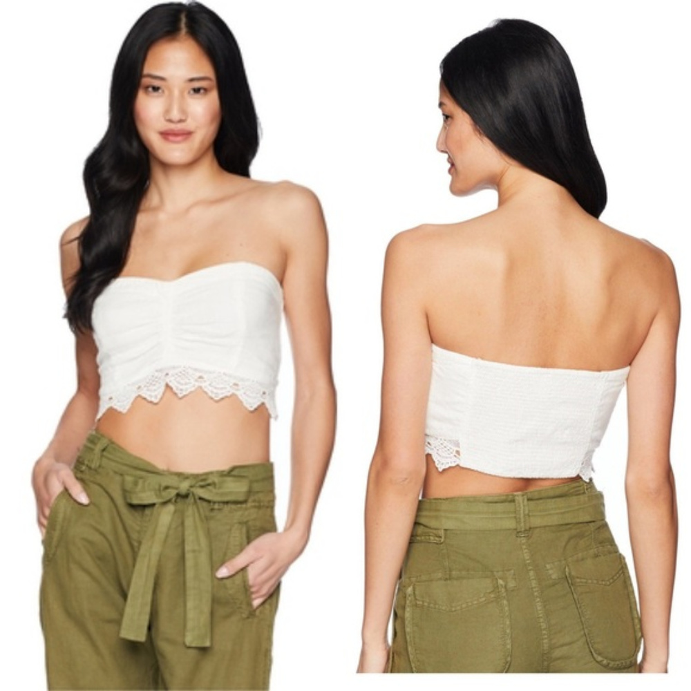 π Free People Dream Lover Crochet Trim Brami - Picture 3 of 7